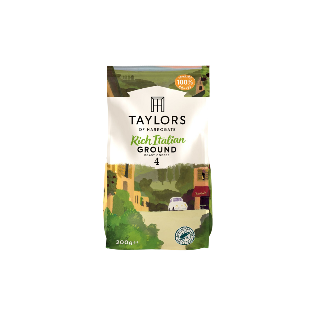 Taylors of Harrogate Rich Italian Ground Roast Coffee 200g