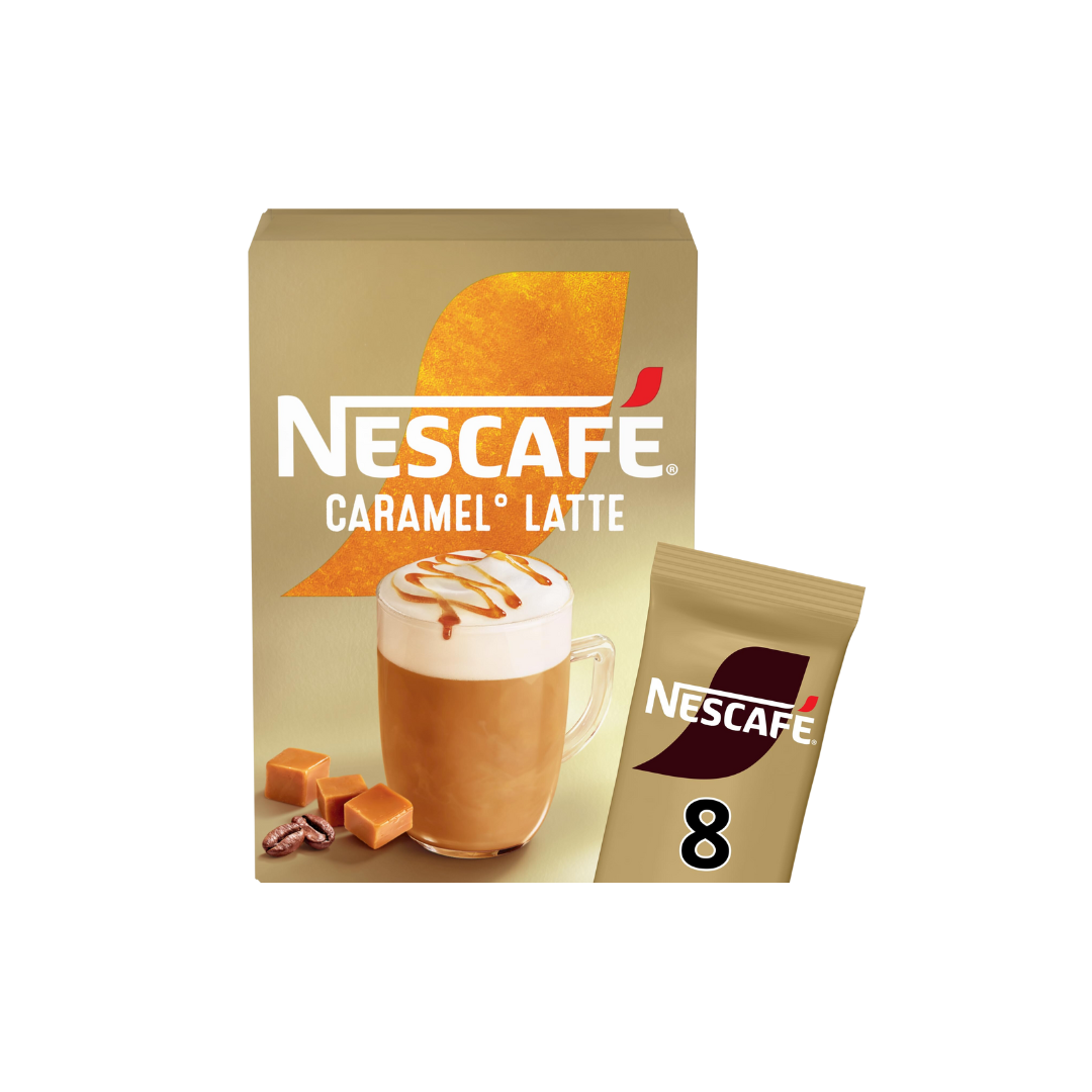 Nescafe Gold Caramel Latte Instant Coffee 8 X 17G Sachets