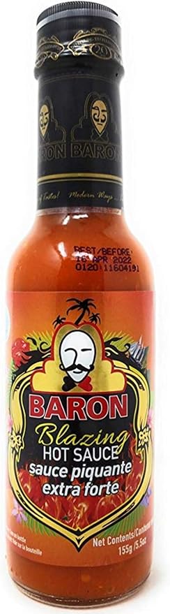 Baron Blazing Hot Peppers Sauce 144ml