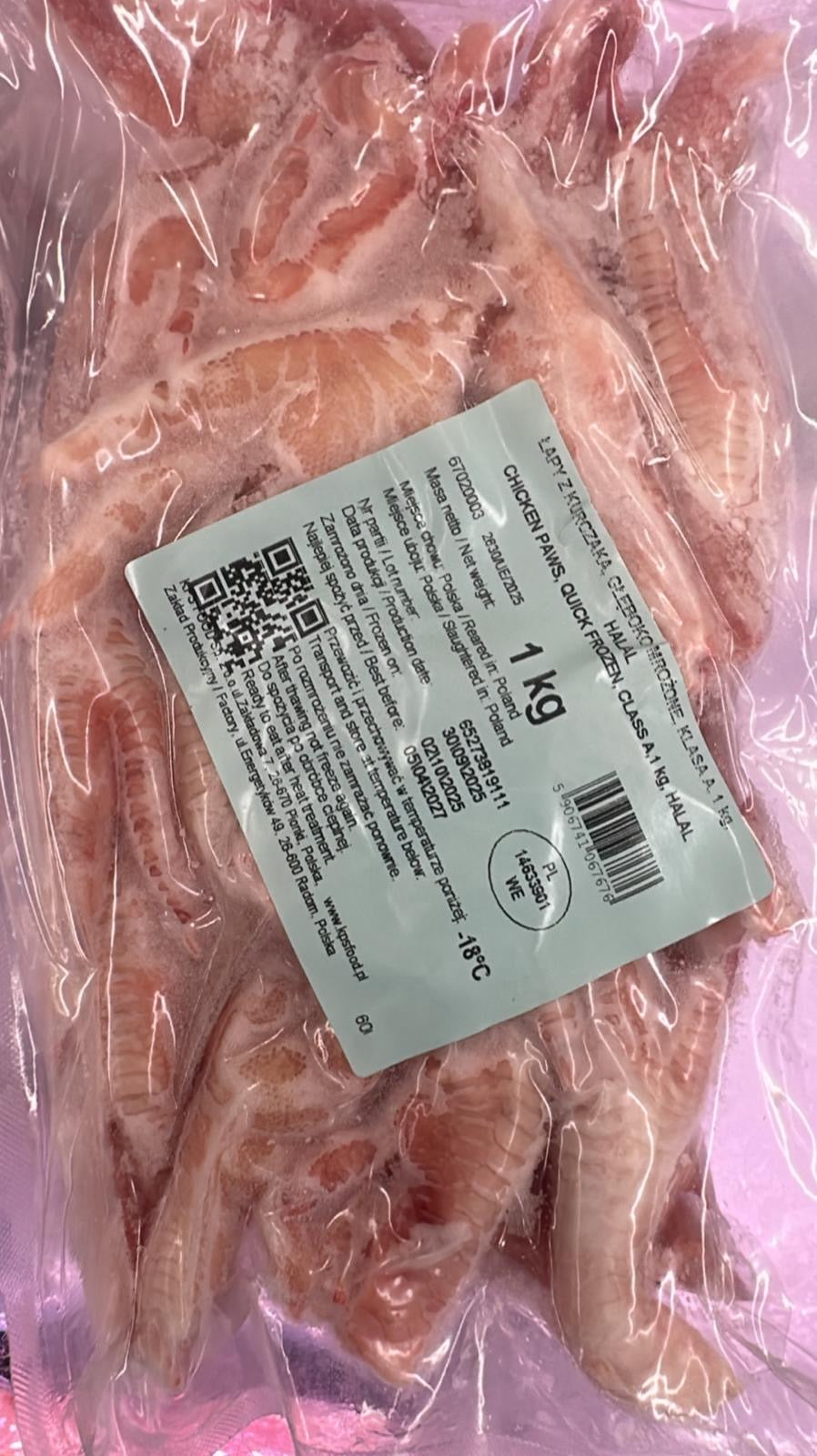 Chicken Feet (Paw)1kg –| Premium Quality Frozen