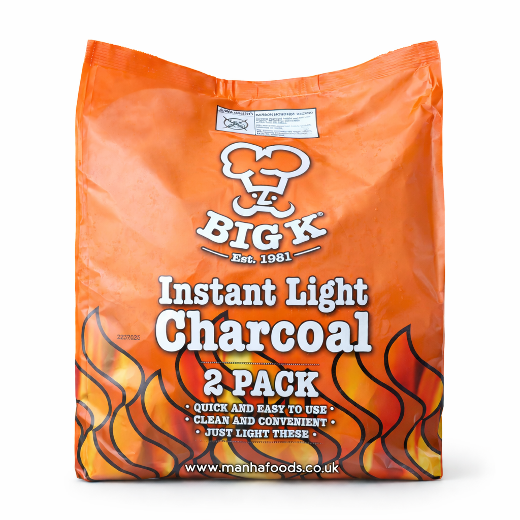 Big K Instant Light Charcoal 2/4 Pack