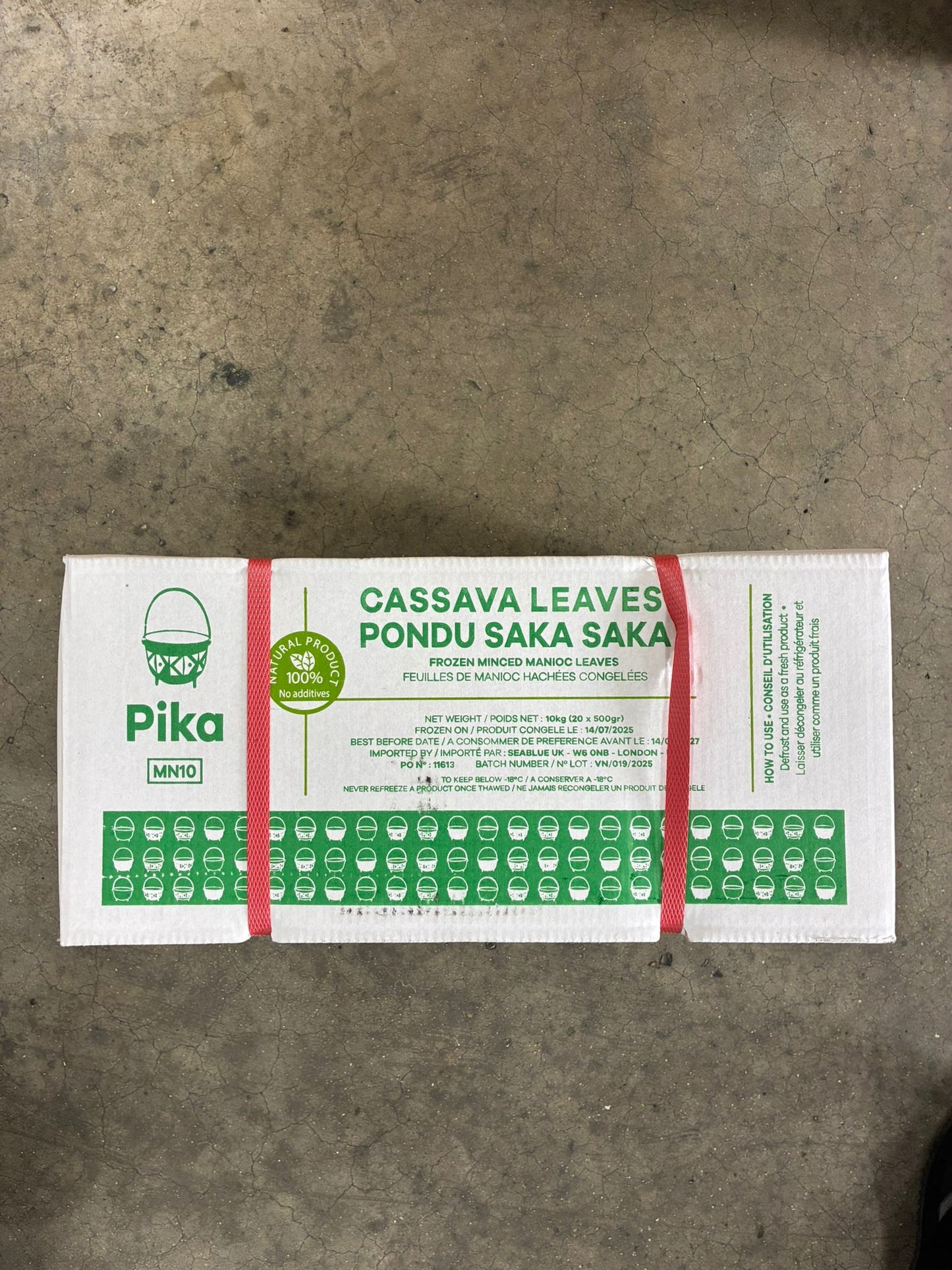 Frozen Cassava Leaves (Pondu / Saka Saka) – Minced Manioc Leaves