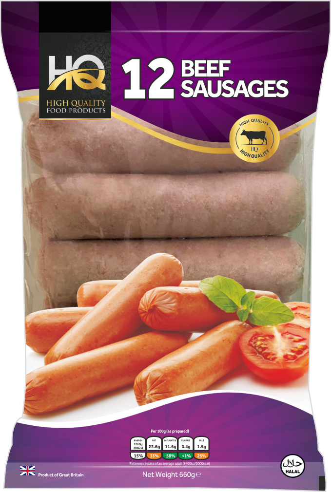 Beef Sausages (12 pieces)
