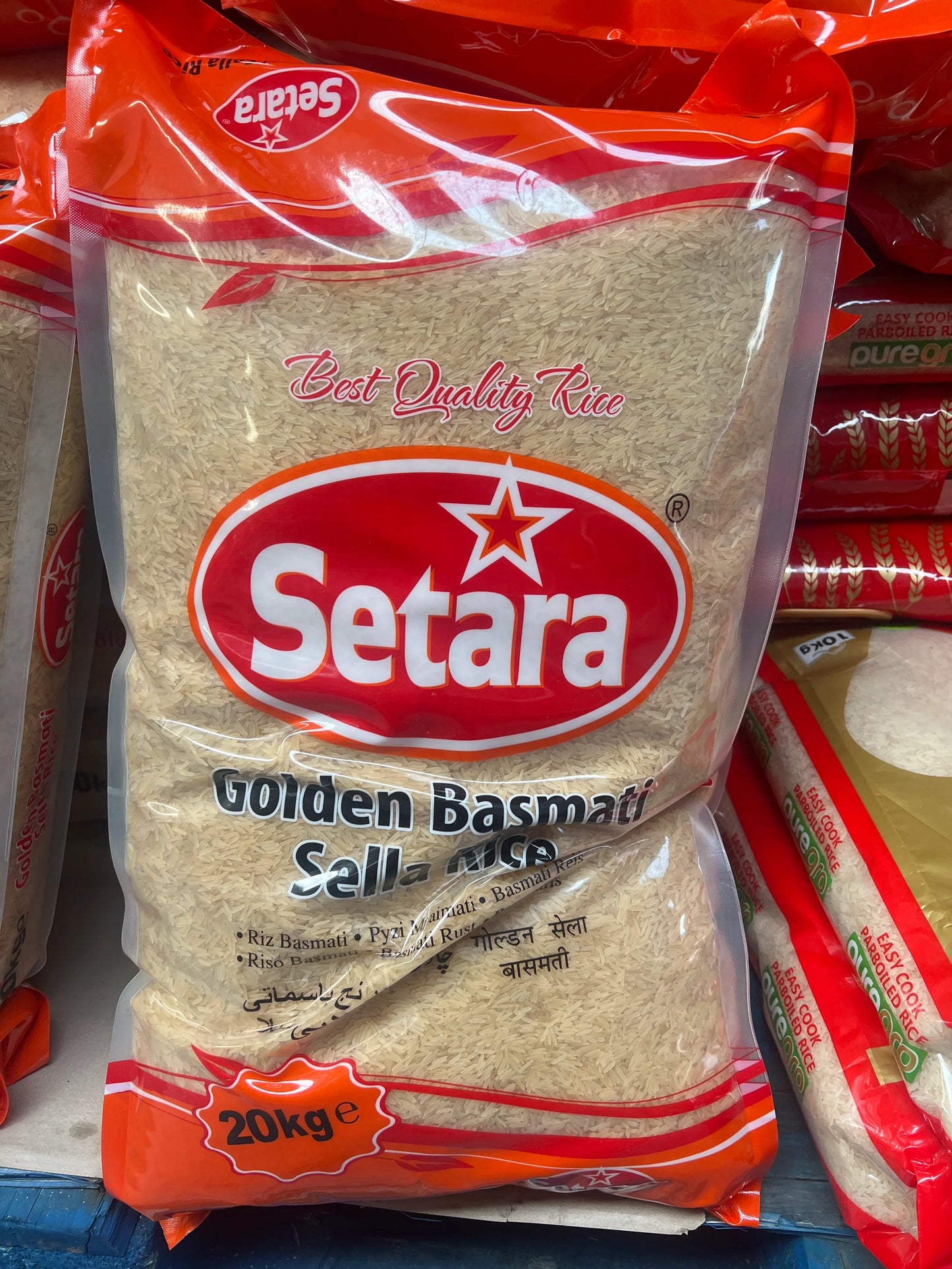Setara Golden Sella Basmati Rice 20kg