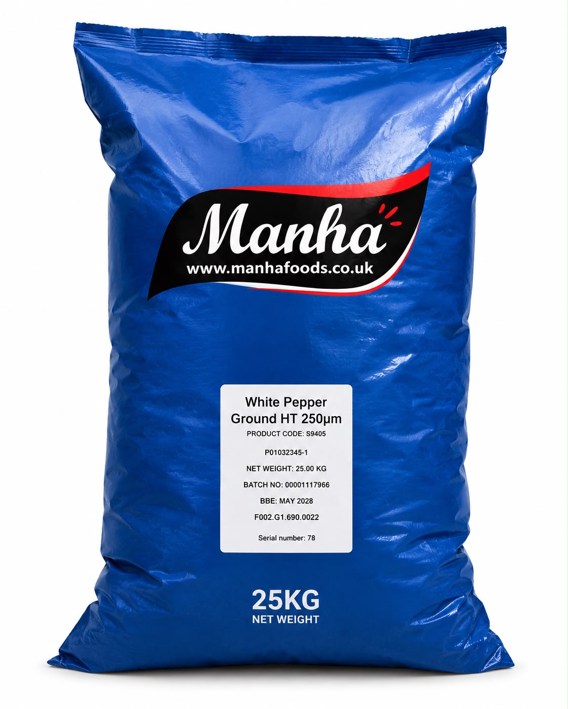 Manha Ground White Pepper | Premium Finely Ground White Pepper | 200g, 500g, 1kg, 5kg & 25kg
