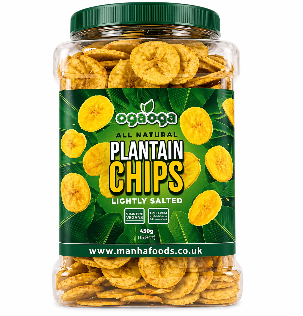 OgaOga Lightly Salted Plantain Chips 450g