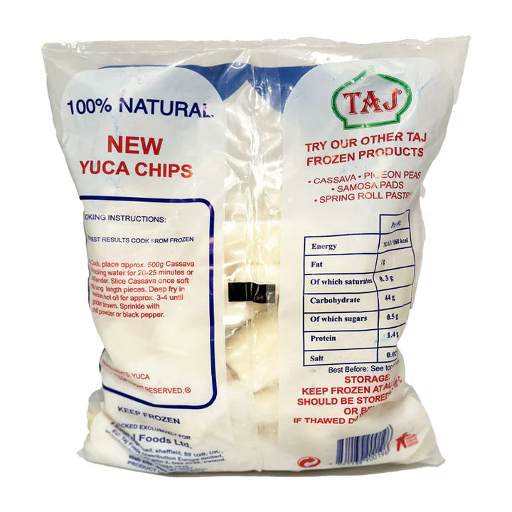 Taj Cassava (Mogo) Chips 1kg – Ready-to-Fry Frozen African & Asian Snack