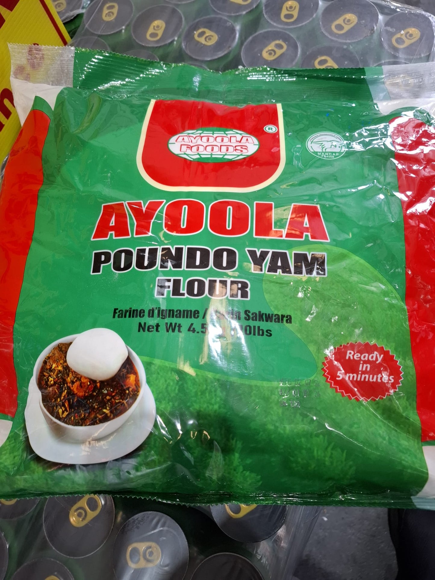 Ayoola Pounded Yam Flour 4.5kg – Authentic African Yam Flour