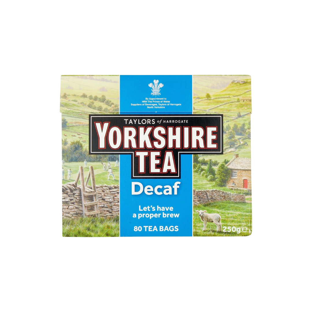 Taylors of Harrogate Yorkshire Tea Decaf 80 Tea Bags 250g