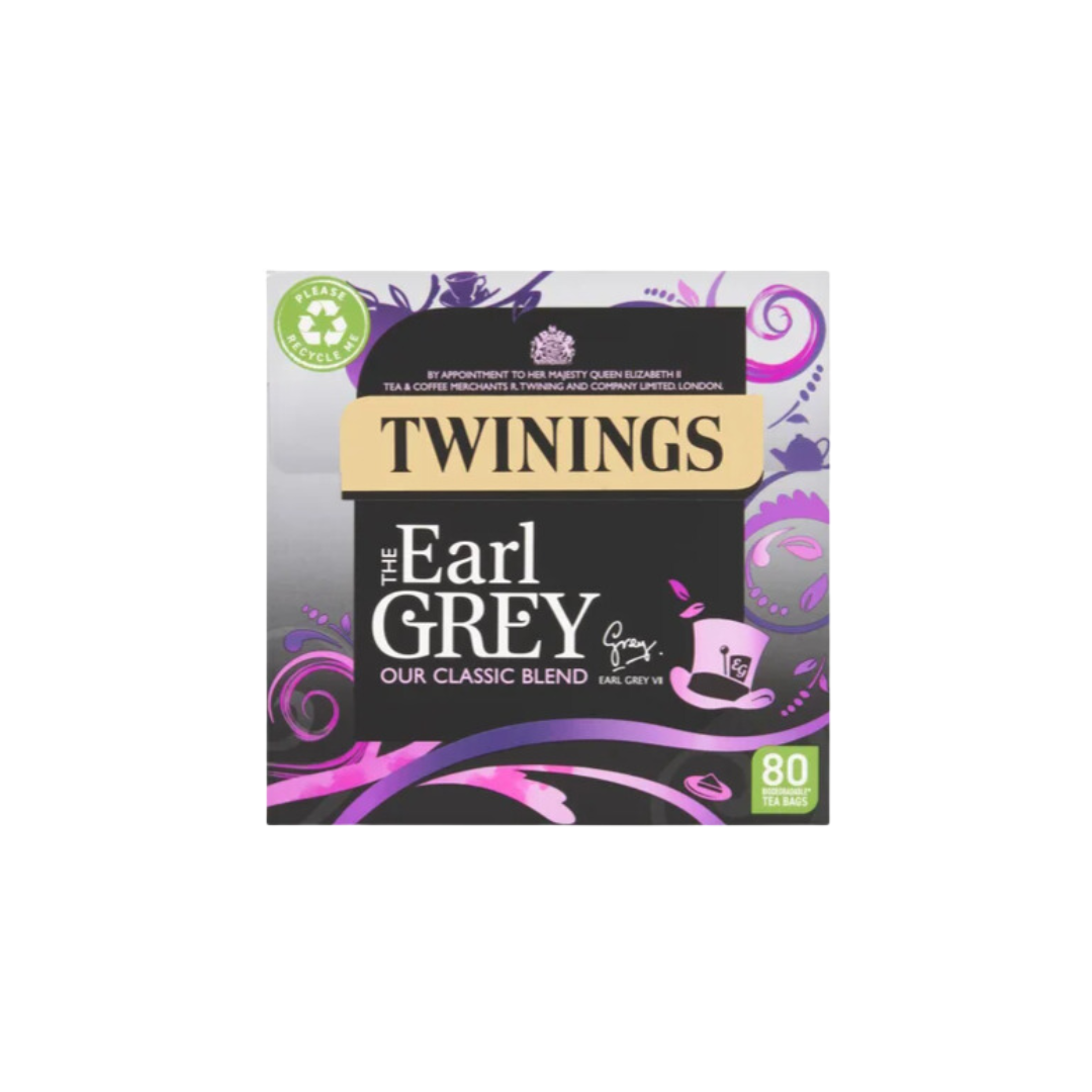 Twinings The Earl Grey 80 Plant-Based Tea Bags 200g