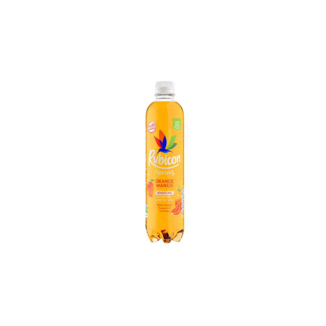 Rubicon Spring Orange Mango Flavoured Sparkling Spring Water 500ml ...