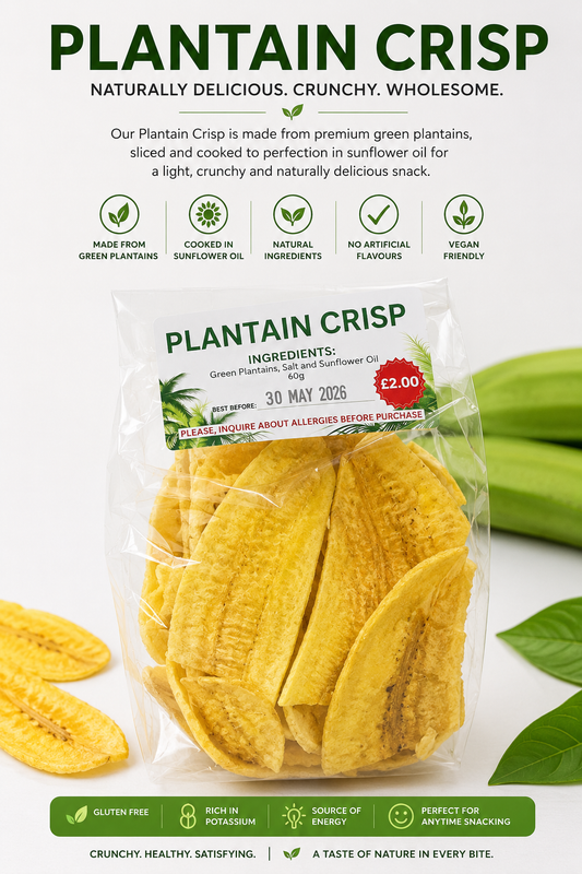 Homemade Plantain Crisps – Fresh, Crunchy & Naturally Delicious
