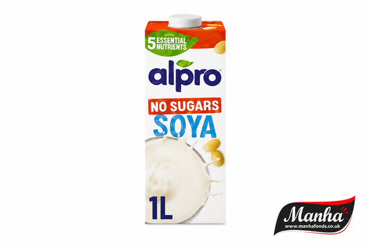 Alpro No Sugars Soya Drink 1L | Dairy Free Plant-Based Milk | Unsweetened Soy Beverage