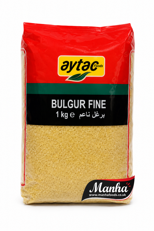 Aytaç Fine Bulgur Wheat 1kg | Premium Fine Bulgur for Kibbeh, Pilaf & Salads | Manha Foods