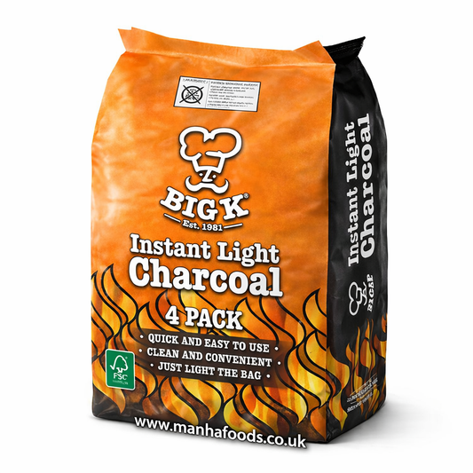 Big K Instant Light Charcoal 2/4 Pack