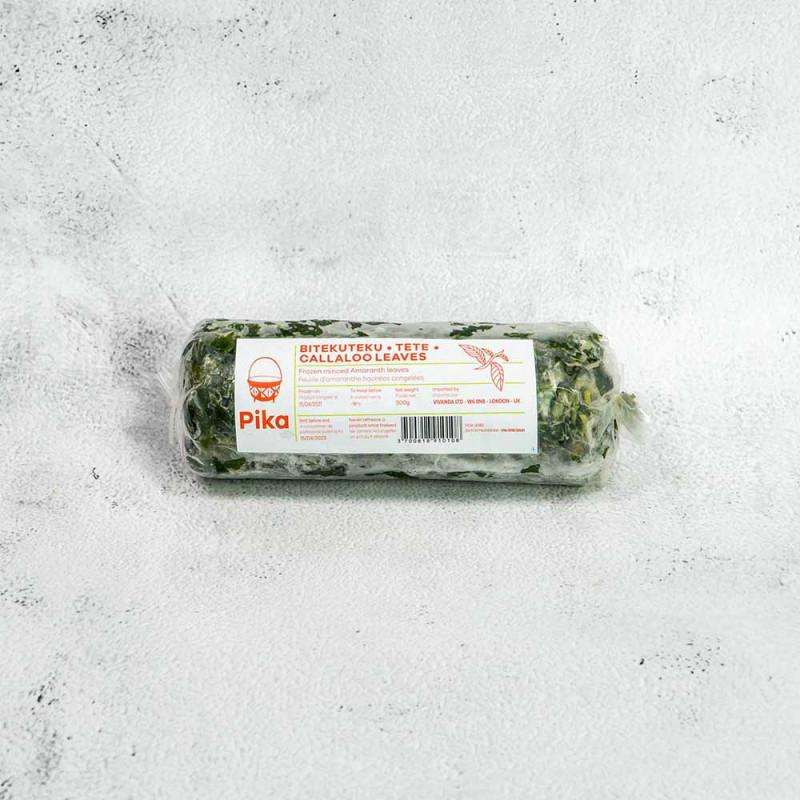Frozen Callaloo Leaves (Bitekuteku / Tete) – Minced Amaranth Leaves