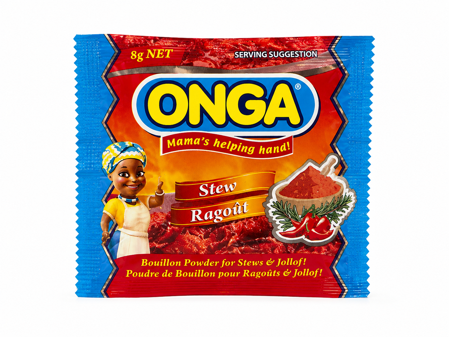 Onga Stew Bouillon Powder Seasoning – 8g Sachets