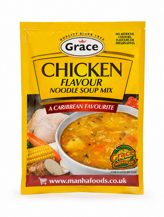 Grace Chicken Flavour Noodle Soup Mix – Caribbean Instant Chicken Noodle Soup
