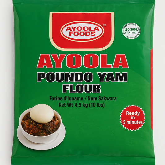 Ayoola Pounded Yam Flour 4.5kg – Authentic African Yam Flour