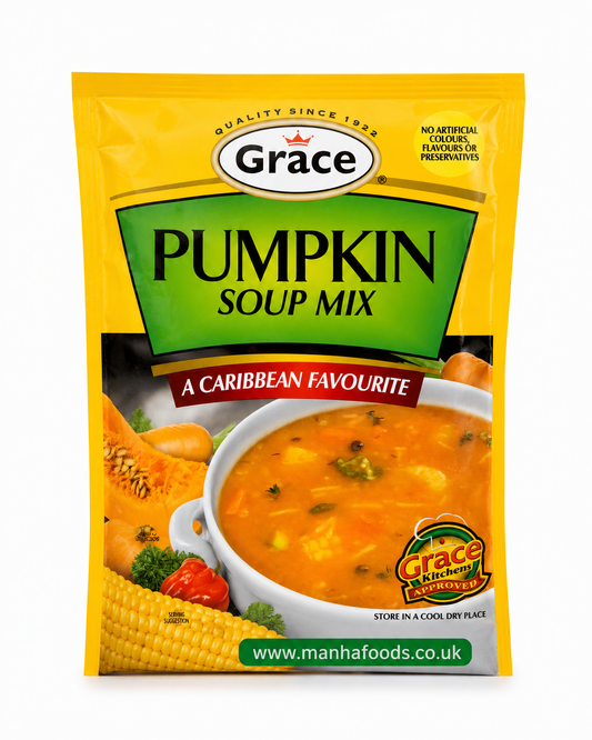 Grace Pumpkin Soup Mix – Authentic Caribbean Pumpkin Flavoured Instant Soup | Quick & Easy Comfort Meal