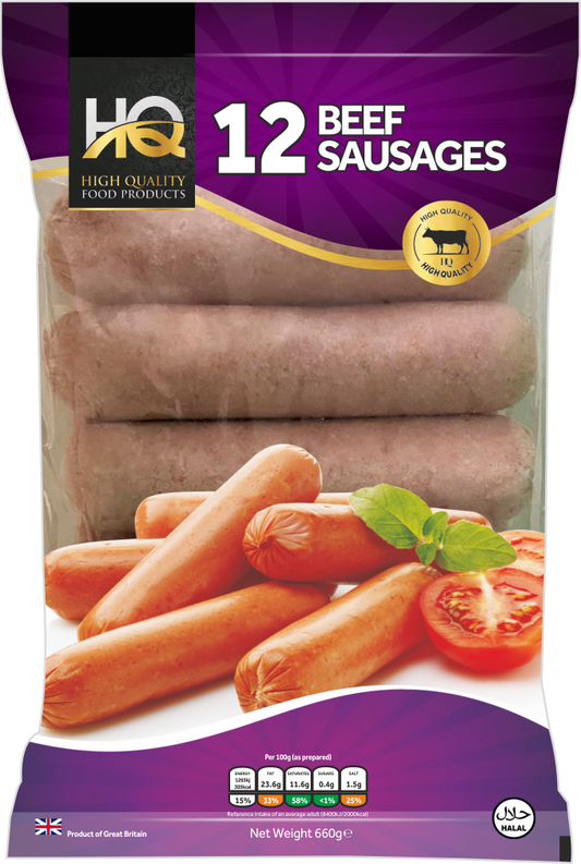 Beef Sausages (12 pieces)