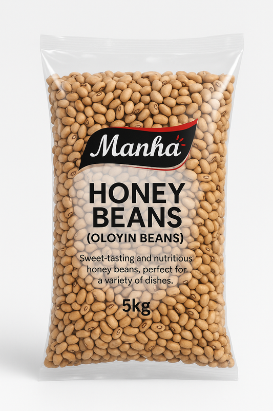 Manha Honey Beans (Oloyin Beans) 5kg – Premium Nigerian Sweet Beans