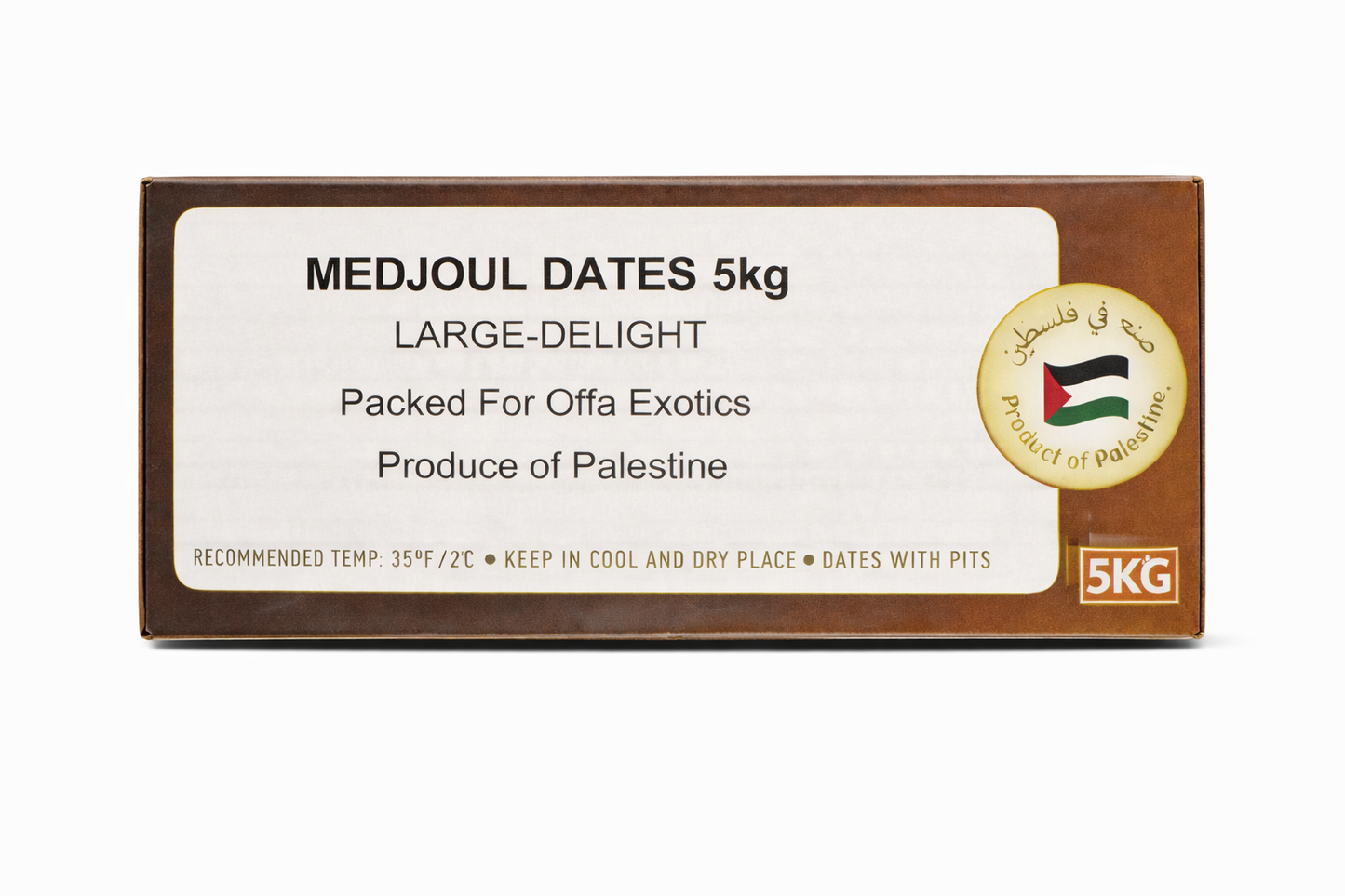 Premium Medjoul Dates 5kg Box – Large Delight | Product of Palestine