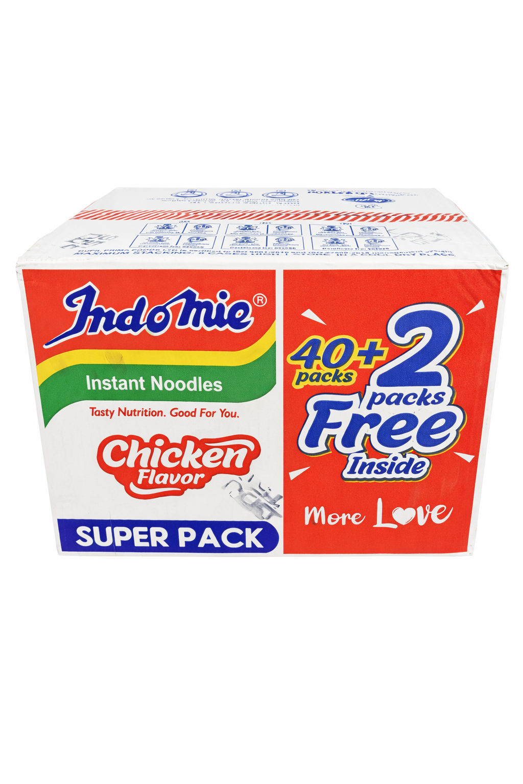 Indomie Chicken Flavour Instant Noodles 120g – Super Pack 42 Packs (40 + 2 Free) Bulk Box