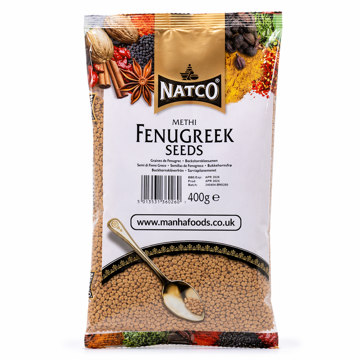 Natco Fenugreek Seeds (Methi) 400g
