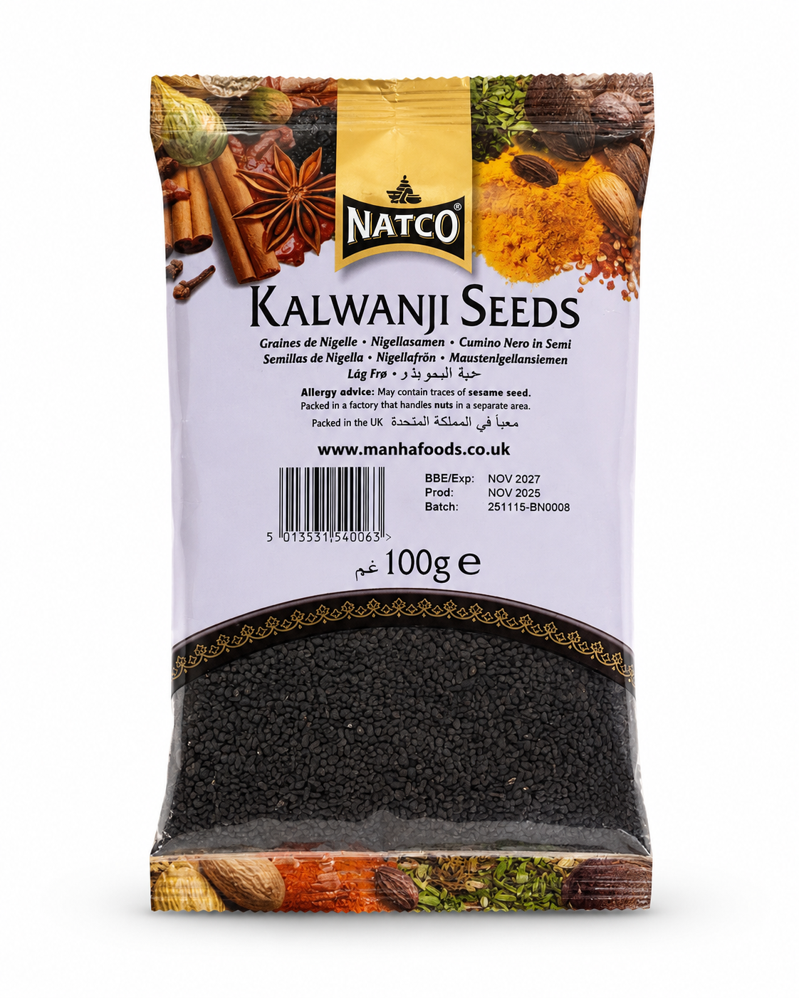 Natco Kalwanji Seeds (Nigella Seeds / Black Seeds) 100g