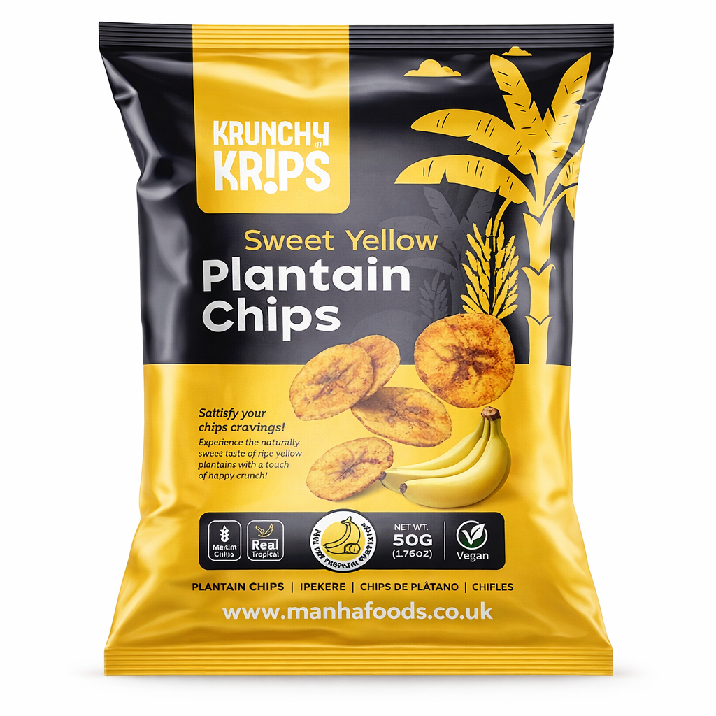 Krunchy Krips Plantain Chips – Crunchy, Vegan, Gluten-Free Snack