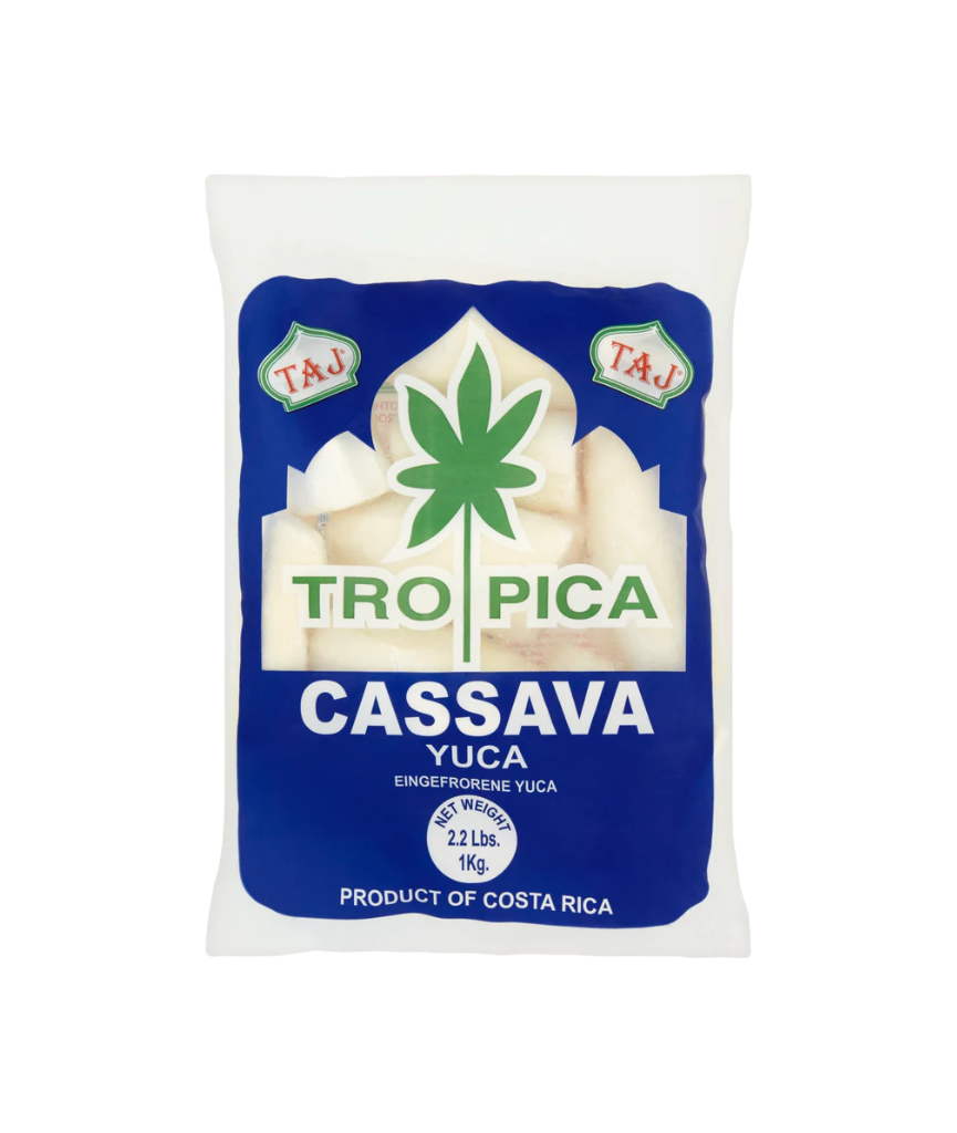 Taj Cassava 1kg – Ready-to-Fry Frozen African & Asian Snack