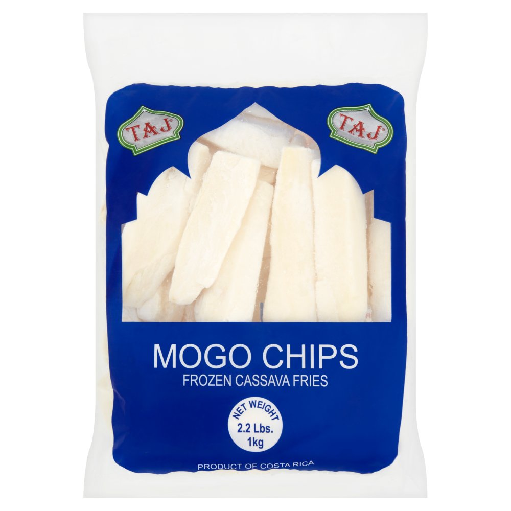 Taj Cassava (Mogo) Chips 1kg – Ready-to-Fry Frozen African & Asian Snack