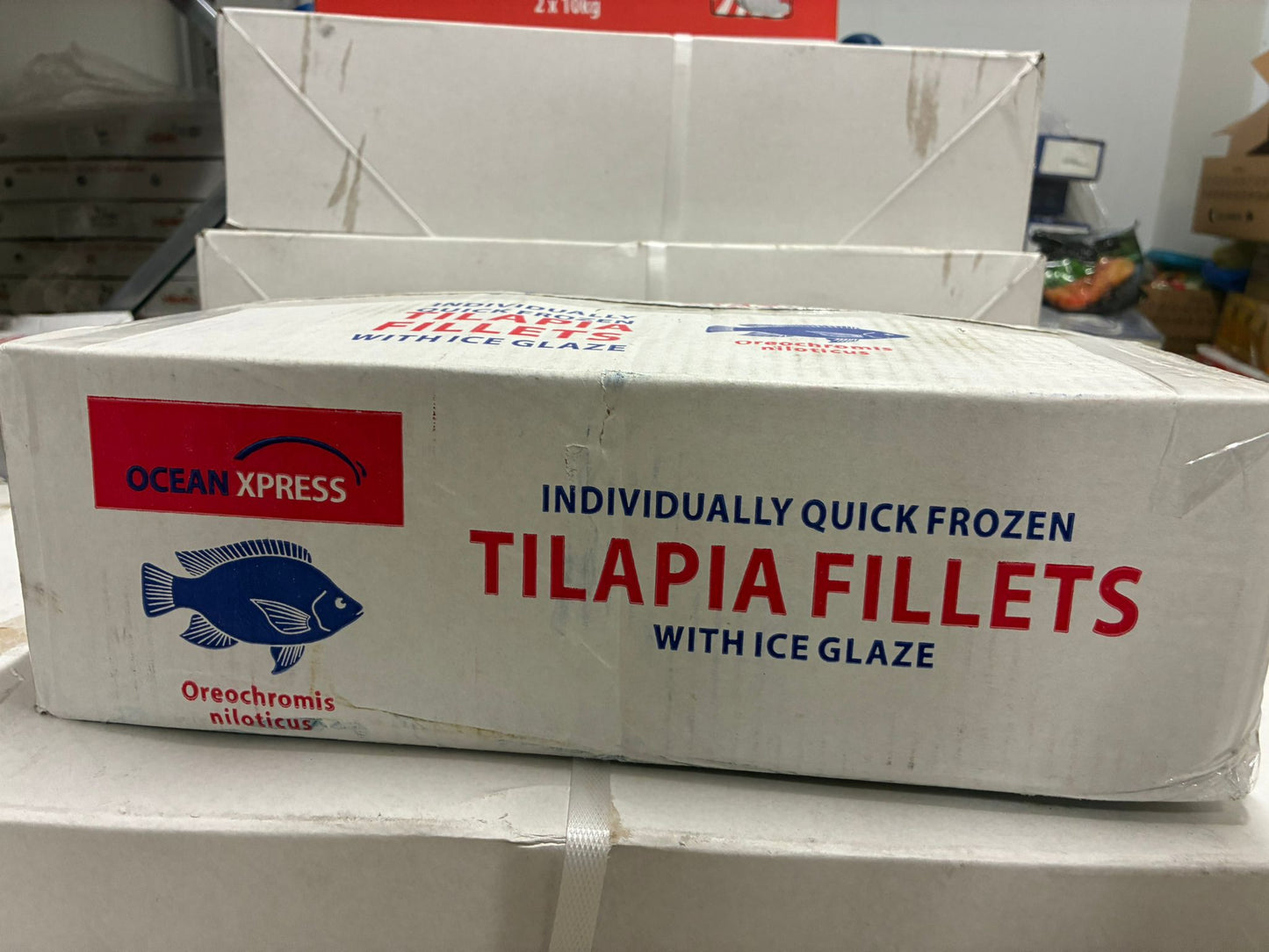 Individually Frozen Tilapia Fillets (With Ice Glaze) – 5kg Box