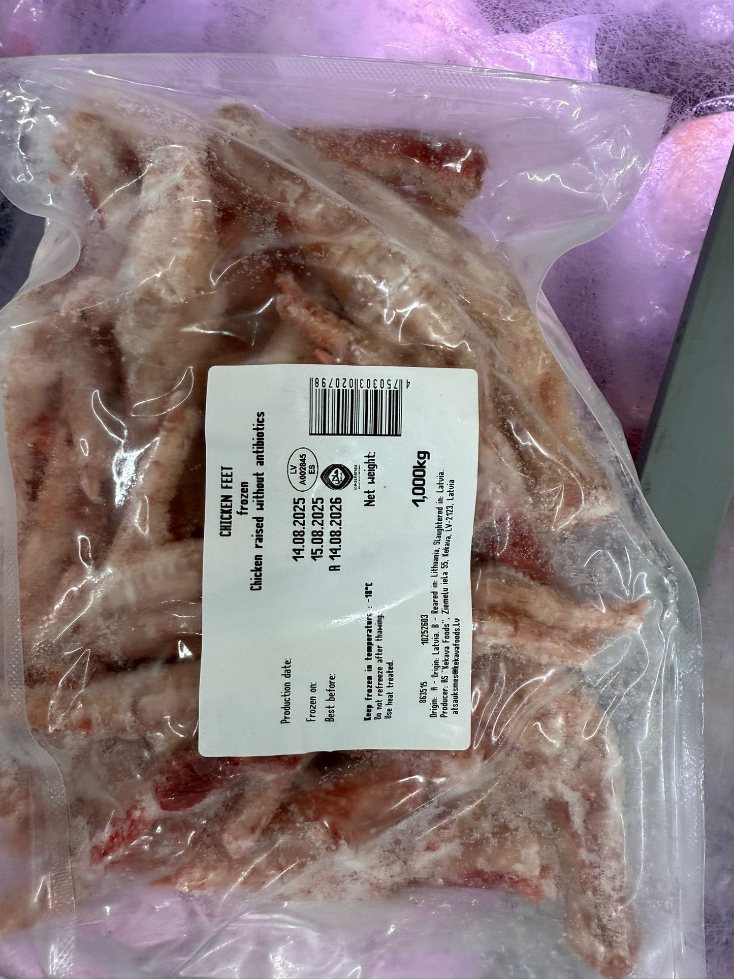 Organic Chicken Feet 1kg – Antibiotic-Free | Premium Quality Frozen