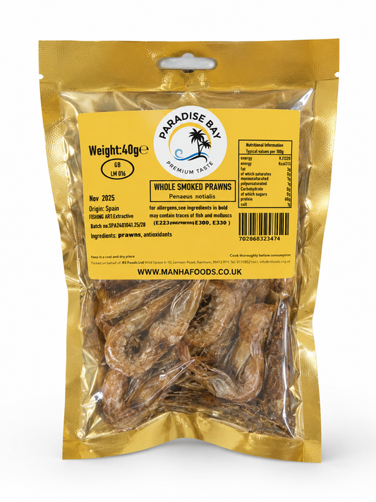 Whole Smoked Prawns 40g