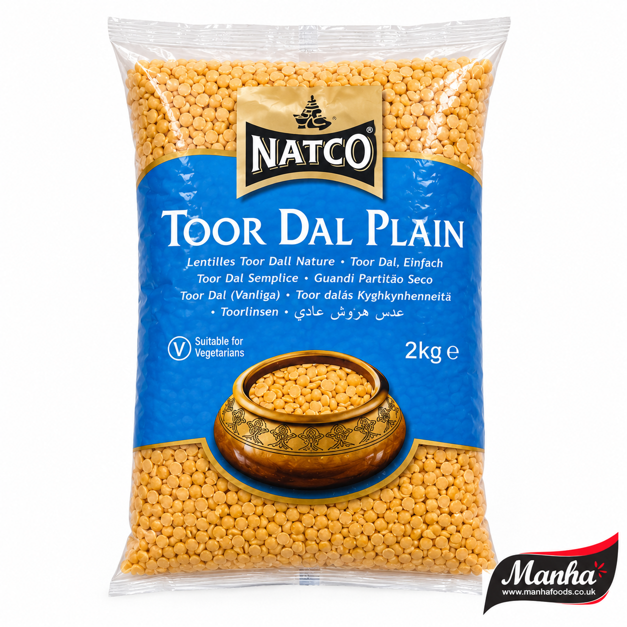 Natco Toor Dal Plain 2kg | Premium Split Pigeon Peas