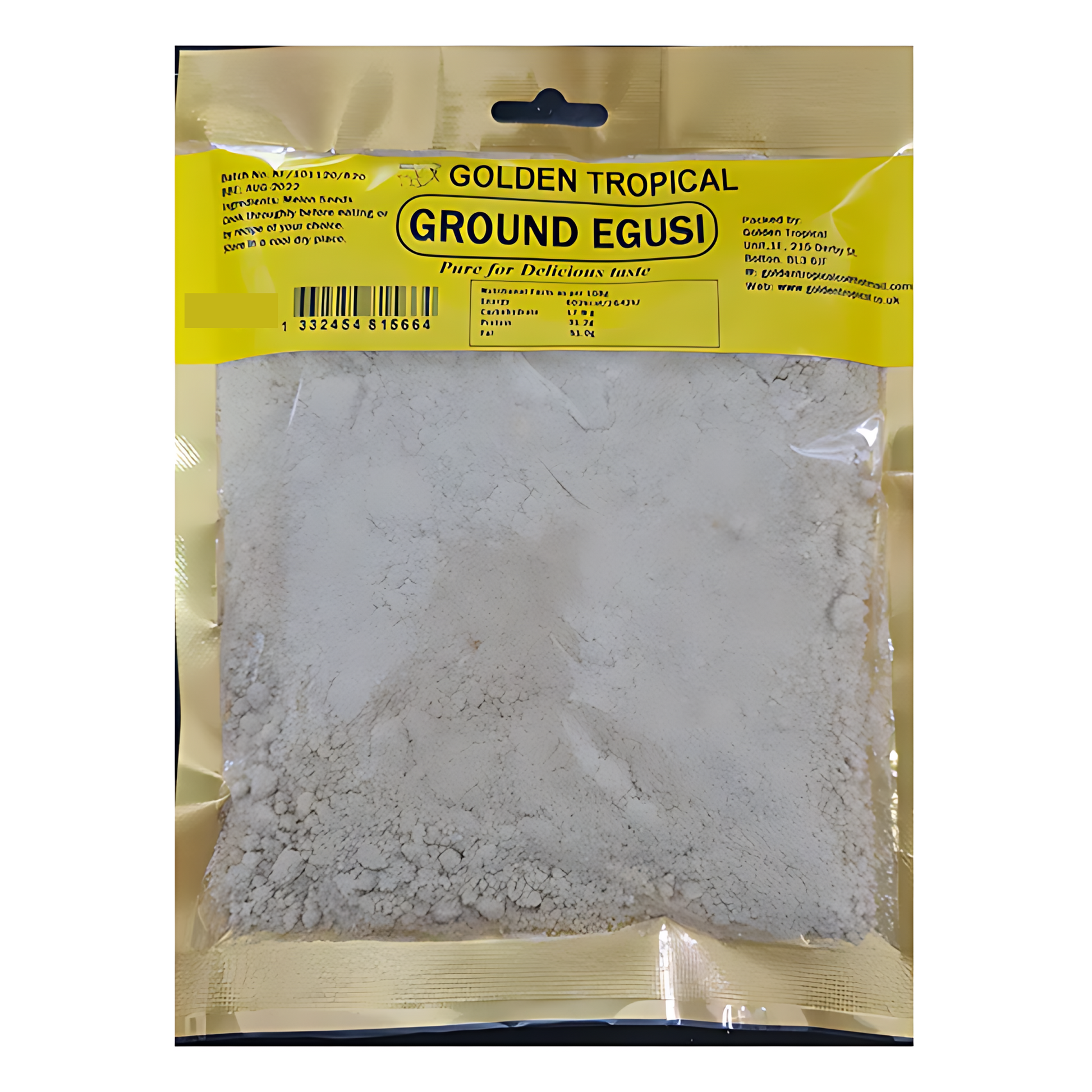 Ground egusi melon seeds for Nigerian Egusi soup