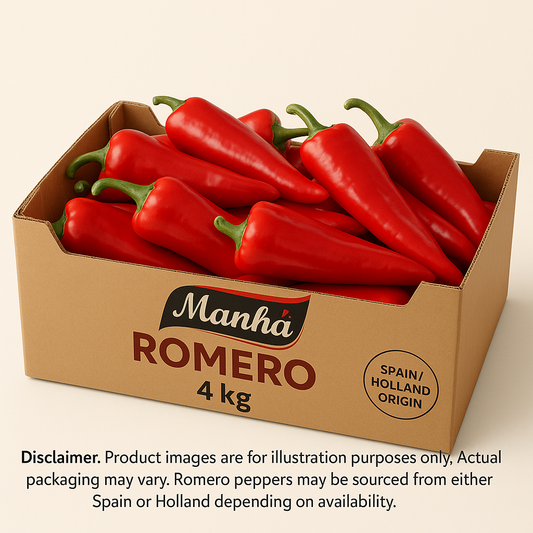 Romero ( Long Red ) Peppers 4kg Box