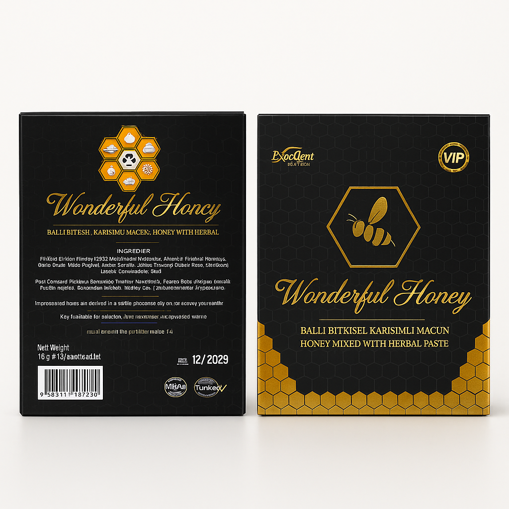 Wonderful Honey – Premium Herbal Honey Sachets (Box of 12 sachets)