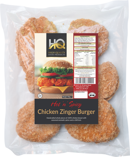 Hot N Spicy Chicken Zinger Burger 700g