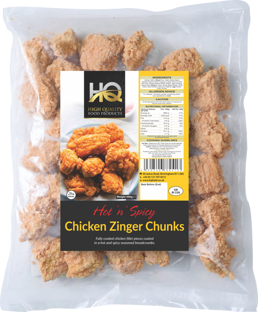Hot N Spicy Chicken Chunks 500g
