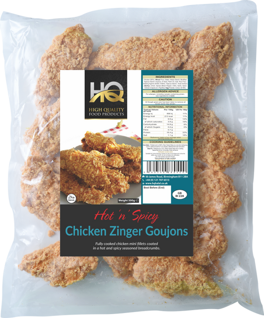 Hot N Spicy Chicken Zinger Goujons 500g